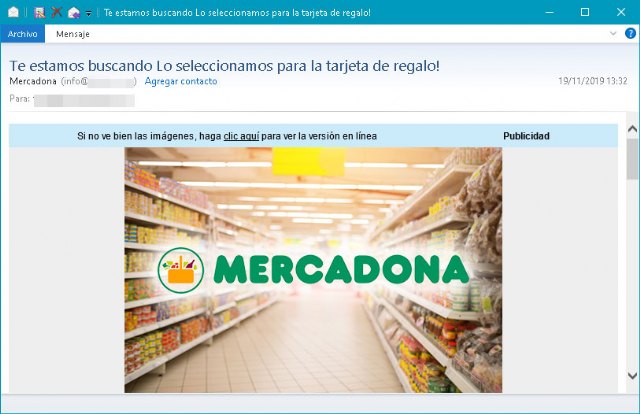 Vuelve otra vez el timo de los cupones de Mercadona gratis - 1, Foto 1