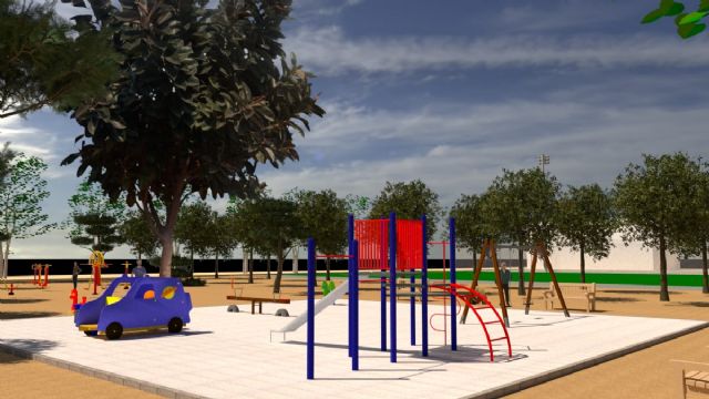 El Ayuntamiento de Lorca inicia la creación de un parque con pista deportiva, zona infantil y juegos biosaludables en la pedanía de La Campana - 1, Foto 1