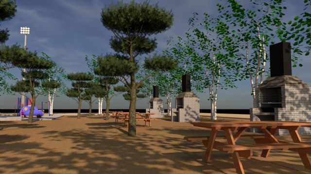 El Ayuntamiento de Lorca inicia la creación de un parque con pista deportiva, zona infantil y juegos biosaludables en la pedanía de La Campana - 3, Foto 3