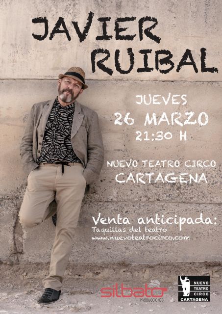Javier Ruibal, ganador de un Goya y del Premio Nacional de las músicas actuales, actúa en el Nuevo Teatro Circo de Cartagena - 2, Foto 2