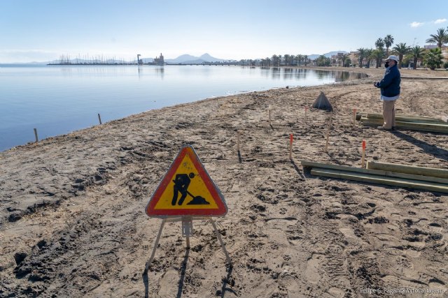 Comienza la instalación de los cinco balnearios en el Mar Menor - 1, Foto 1