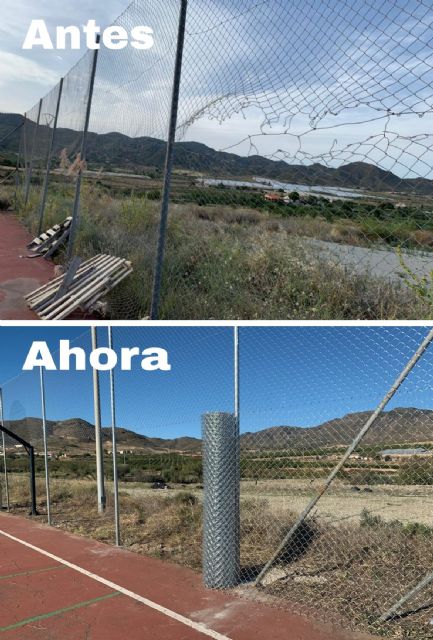 El Ayuntamiento de Lorca realiza actuaciones de mejora en el Colegio Público San Juan de Morata así como en la pista deportiva y la limpieza de las carreteras y cunetas de la pedanía - 3, Foto 3