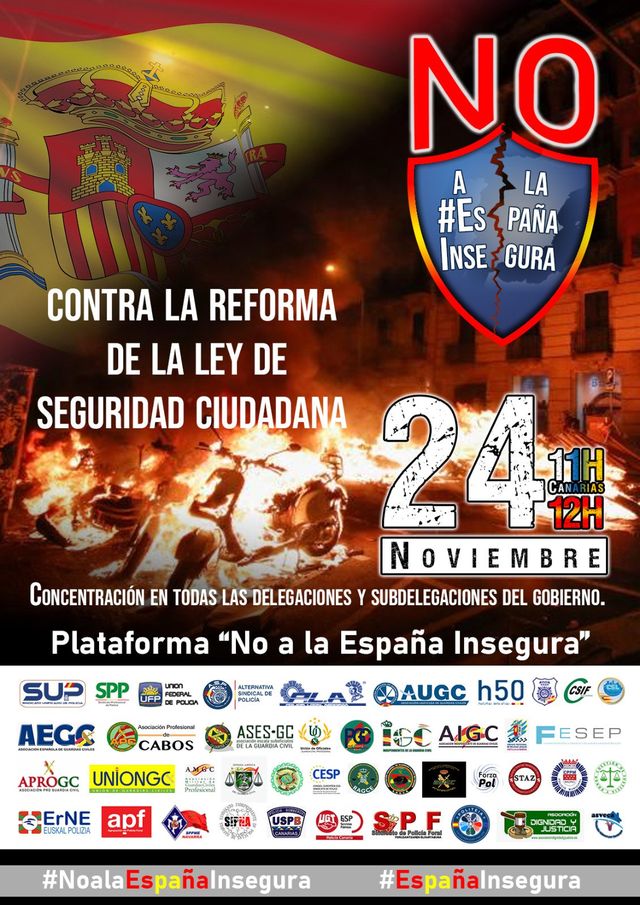 Manifestación Policías y Guardias Civiles por la reforma de la Ley de Seguridad Ciudadana - 3, Foto 3