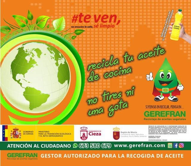 Se instalan nueve contenedores más para el reciclaje del aceite de cocina usado - 1, Foto 1