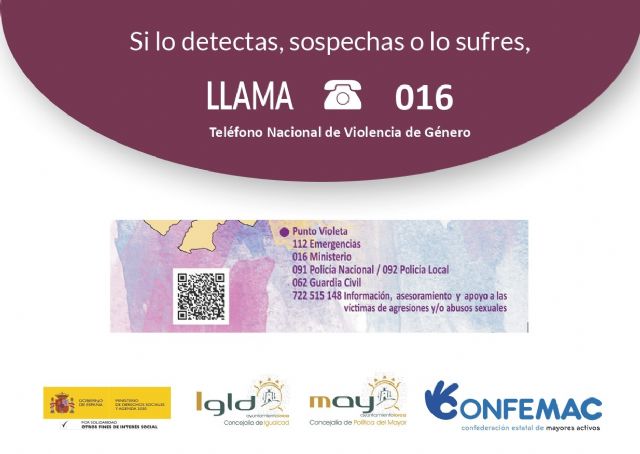 El Ayuntamiento de Lorca y CONFEMAC trabajan en la visibilización de la violencia machista en mujeres mayores de 65 años - 3, Foto 3