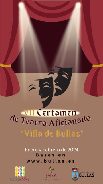 Publicadas las bases para la celebración del VII Certamen de Teatro Aficionado 'Villa de Bullas' - 1, Foto 1