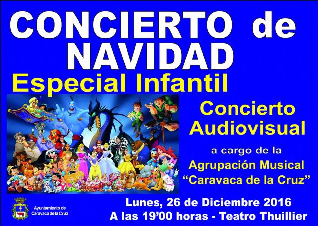 La Banda de Caravaca ofrece el lunes un concierto basado en películas infantiles - 1, Foto 1