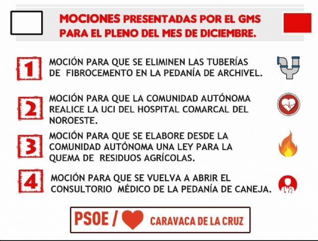 El Grupo Municipal Socialista presenta al pleno del 21 de diciembre mociones para mejorar la vida de los caravaqueños - 1, Foto 1