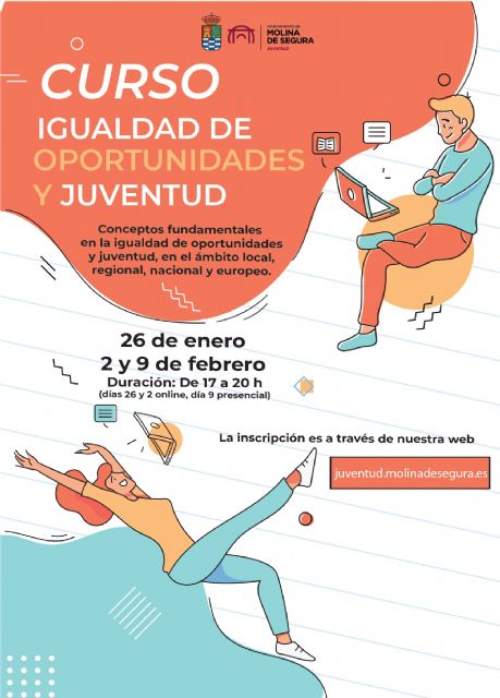 La Concejalía de Juventud de Molina de Segura ofrece el curso Igualdad de oportunidades y juventud - 1, Foto 1
