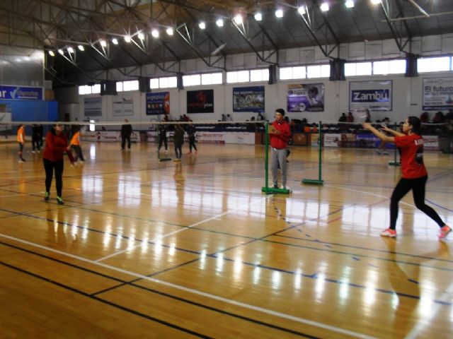 Nueve escolares de Totana participaron en la Jornada Zona Sur de Bádminton de Deporte Escolar, Foto 2