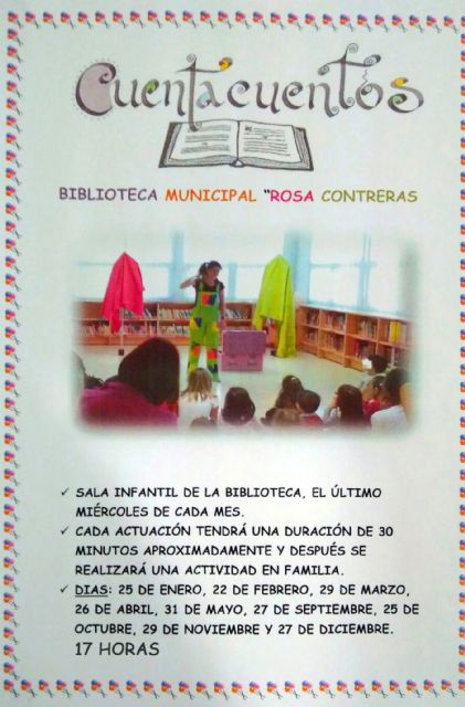 Preparada la oferta 2017 de cuentacuentos infantiles de la Biblioteca Municipal Rosa Contreras - 1, Foto 1