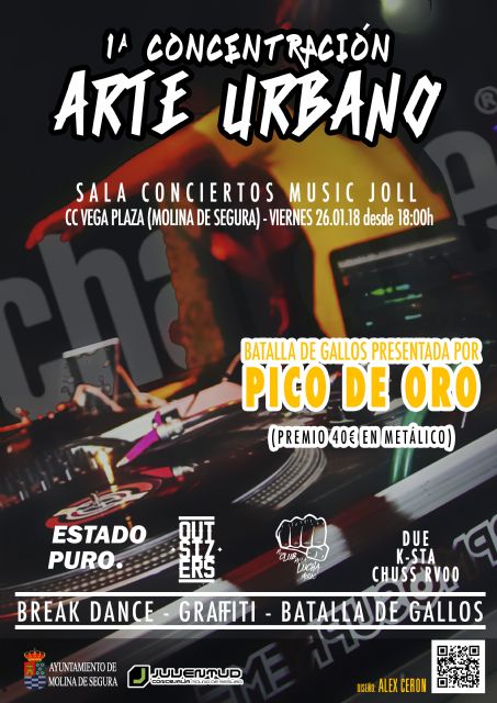 La Concejalía de Juventud de Molina de Segura organiza la I Concentración ARTE URBANO el viernes 26 de enero - 1, Foto 1