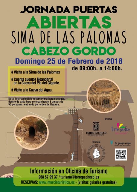 Presentación Jornada de puertas abiertas en la Sima de las Palomas (Cabezo Gordo) el domingo 25 de febrero - 1, Foto 1