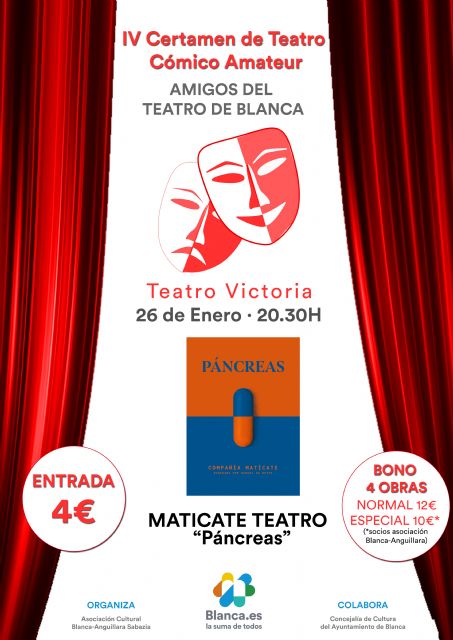 Matícate abre la cuarta edición del Certamen de Teatro Cómico Amateur de Blanca - 1, Foto 1
