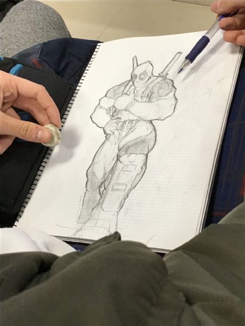 El dibujante de Marvel, Salva Espín, imparte tres clases magistrales a alumnos y vecinos de Fuente Álamo - 2, Foto 2