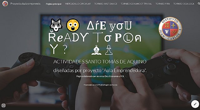 Mercadillo circular por Santo Tomás de Aquino en el IES Juan Carlos I de Murcia - 1, Foto 1