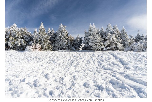 Se espera nieve en las Béticas y en Canarias, Foto 1