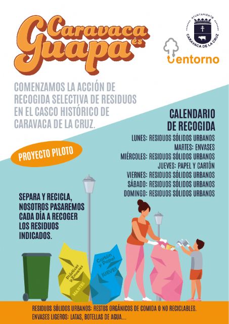 El Ayuntamiento de Caravaca de  inicia un proyecto piloto para favorecer la recogida selectiva de residuos puerta a puerta en el casco histórico - 3, Foto 3