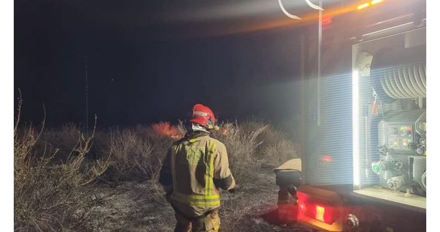 Incendio de matorral bajo entre la carretera de La Bastida y el Trasvase, Foto 3