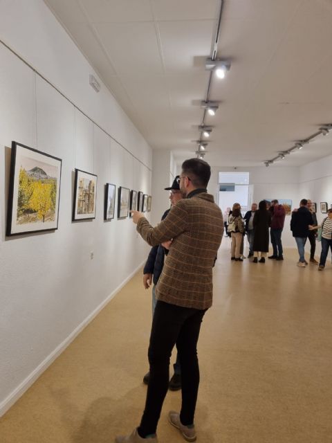 Inagurada la exposición de acuarelas de Manuel Martínez Hinojo en Bullas - 1, Foto 1