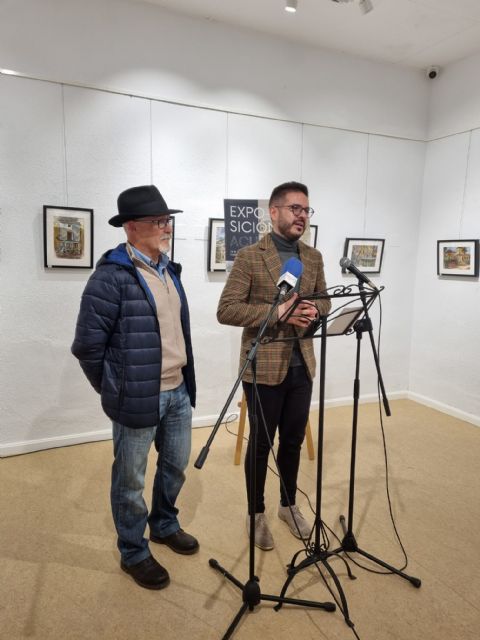 Inagurada la exposición de acuarelas de Manuel Martínez Hinojo en Bullas - 2, Foto 2