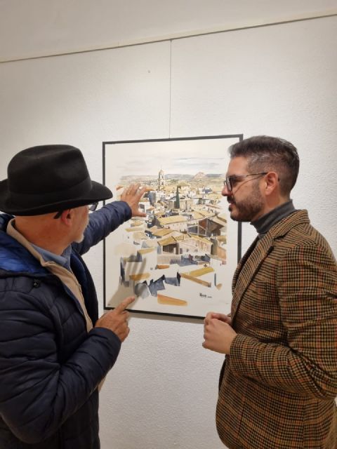 Inagurada la exposición de acuarelas de Manuel Martínez Hinojo en Bullas - 3, Foto 3