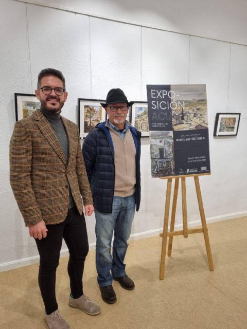 Inagurada la exposición de acuarelas de Manuel Martínez Hinojo en Bullas - 4, Foto 4