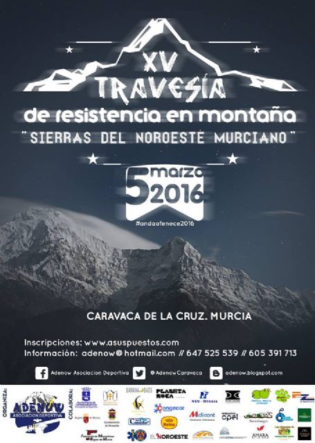 La XV Travesía de Resistencia en Montaña 'Sierras del Noroeste Murciano' se celebra el 5 de marzo - 1, Foto 1