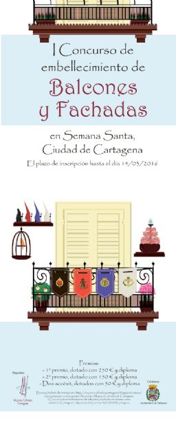 Cartagena celebrará el primer concurso de embellecimiento de balcones en Semana Santa - 2, Foto 2