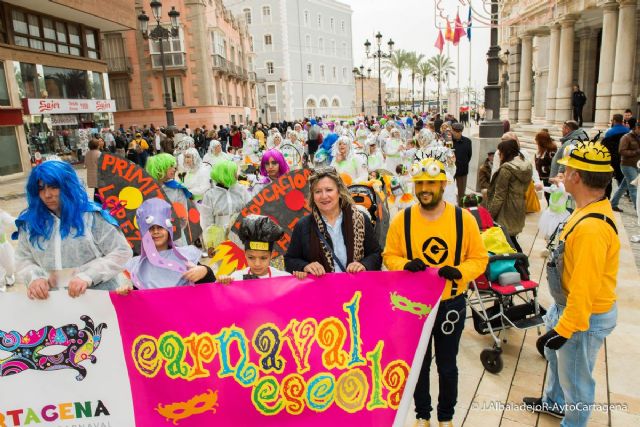 Dos mil niños participan en el Carnaval Escolar de Cartagena - 1, Foto 1