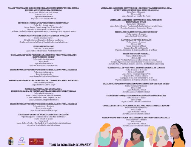 Puerto Lumbreras conmemora el día Internacional de la Mujer con un mes de marzo repleto de actividades - 3, Foto 3