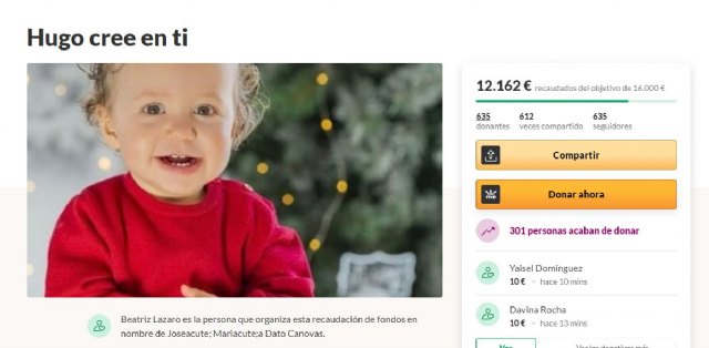Una murciana crea un crowdfunding con el fin de recaudar fondos para solventar los gastos de rehabilitación que su hijo necesita tras un mal diagnóstico - 1, Foto 1