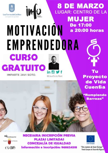 Abierta la inscripción para los talleres con motivo del Día Internacional de los Derechos de las Mujeres - 1, Foto 1