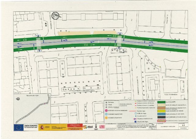 El Plan de Movilidad deja en mitad de la acera farolas y paradas de autobús - 3, Foto 3