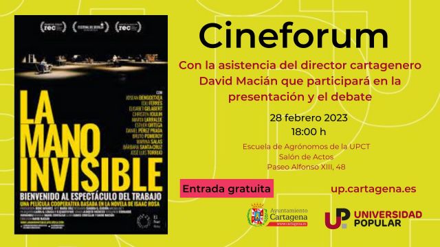 El Cineforum de la Universidad Popular proyecta ´La mano invisible´ - 1, Foto 1