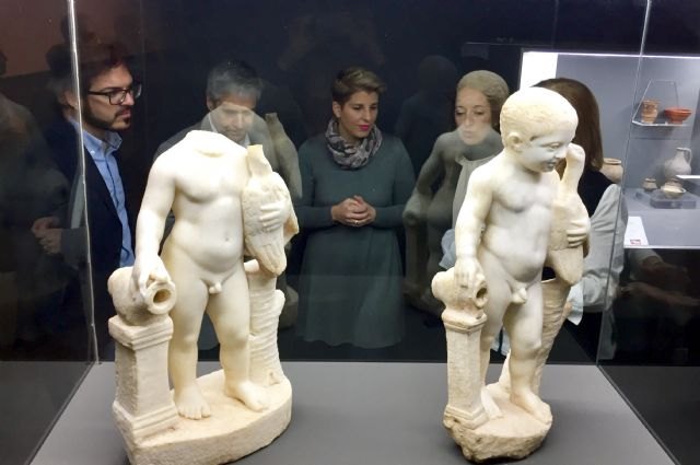 Las estatuas romanas de la villa de Los Cantos de Bullas se exhiben en el Museo Arqueológico de Murcia - 1, Foto 1
