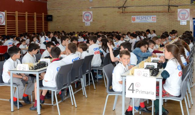 Ms de 300 alumnos de Primaria se dan cita en el segundo Open Chess Monteagudo-Nelva, Foto 1