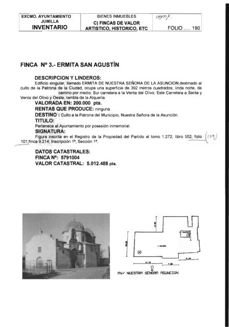 IU verdes solicita la investigación y recuperación, si procede, de bienes del ayuntamiento que puedan haber sido inmatriculados - 1, Foto 1