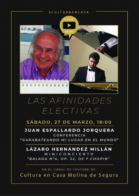 Garabateando mi lugar en el mundo, a cargo del dibujante Juan Espallardo, próxima cita del ciclo Las Afinidades Electivas de Molina de Segura, el sábado 27 de marzo - 1, Foto 1