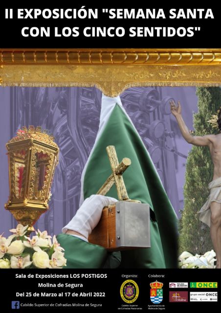 El Centro Municipal Los Postigos acoge la exposición La Semana Santa con los cinco sentidos, un paseo sensitivo por la grandeza de las cofradías molinenses - 1, Foto 1