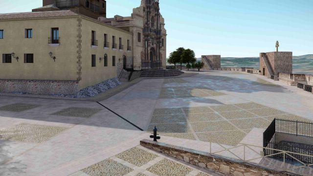 La pavimentación de la explanada del Castillo de Caravaca mejorará la accesibilidad y estética y solucionará los problemas de humedad que sufre el conjunto monumental - 2, Foto 2