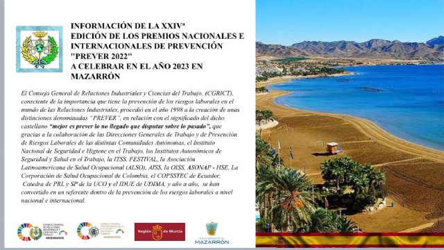 Los premios Prever y la XXIV jornada técnica de seguridad y salud en el trabajo y responsabilidad social se celebran en Mazarrón - 1, Foto 1