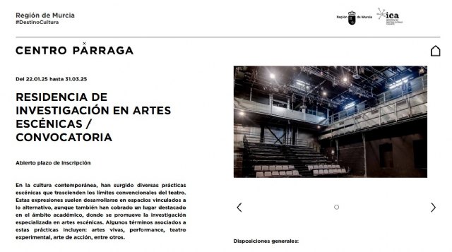 El Centro Párraga dota con 3.000 euros y una residencia de una semana a un proyecto innovador de artes escénicas - 1, Foto 1