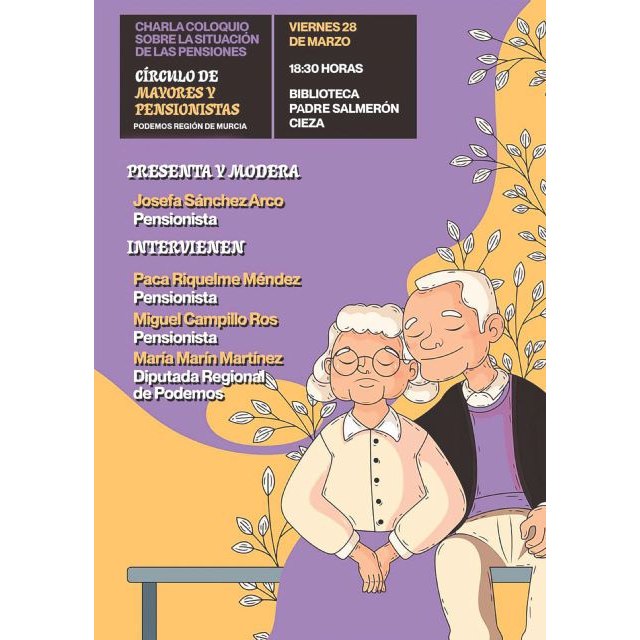 Podemos-Cieza organiza una mesa redonda para debatir sobre el presente y el futuro de las pensiones - 1, Foto 1