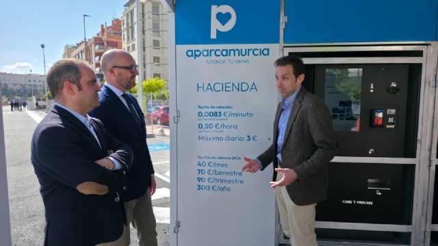 El Ayuntamiento de Murcia inaugura el disuasorio de Hacienda con 404 plazas gratis hasta el final de las Fiestas de Primavera - 4, Foto 4