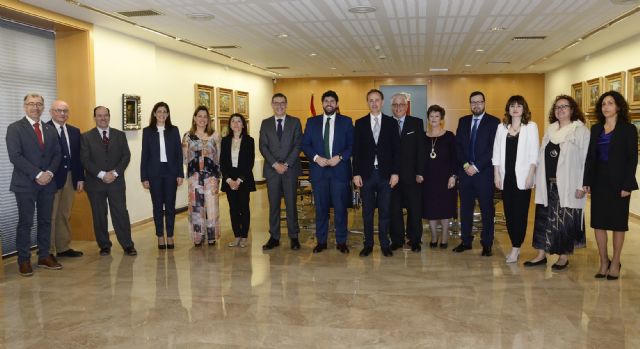 Fernando López Miras recibe al nuevo equipo rectoral de la Universidad de Murcia - 1, Foto 1