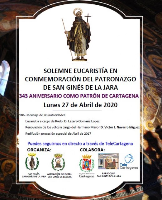 Actos con motivo del aniversario del patronazgo de San Ginés de la Jara en la ciudad de Cartagena - 2, Foto 2