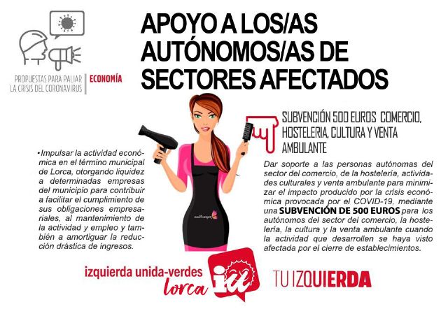 IU-Verdes llevará al Pleno monográfico del coronavirus 40 medidas para paliar los efectos de la crisis sanitaria en Lorca - 1, Foto 1