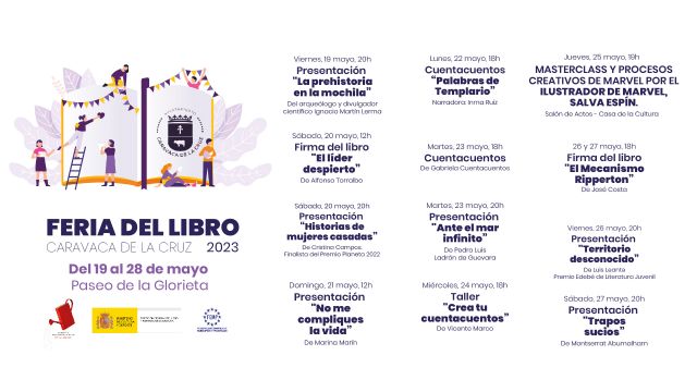 La Feria del Libro de Caravaca se celebra del 19 al 27 de mayo, arropada por doce actividades paralelas para todos los públicos - 1, Foto 1
