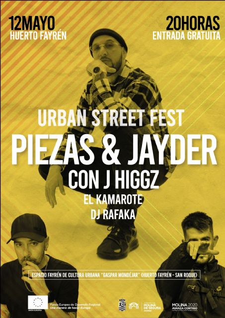 El nuevo Espacio Fayrén de Cultura Urbana Gaspar Mondéjar Vidal de Molina de Segura acoge el URBAN STREET FEST el viernes 12 de mayo - 1, Foto 1